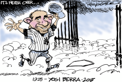 YOGI BERRA -RIP by Milt Priggee