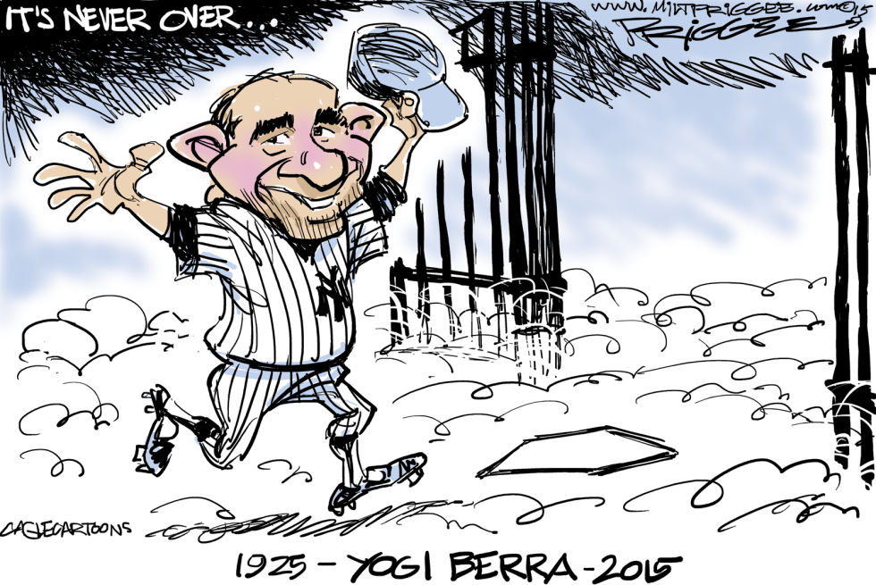  YOGI BERRA -RIP by Milt Priggee