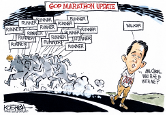 GOP MARATHON UPDATE by Jeff Koterba