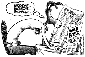 WANTED DEMOCRATIC BACKBONE by Mike Lane