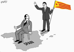 MARIANO RAJOY, ARTUR MAS by Rainer Hachfeld