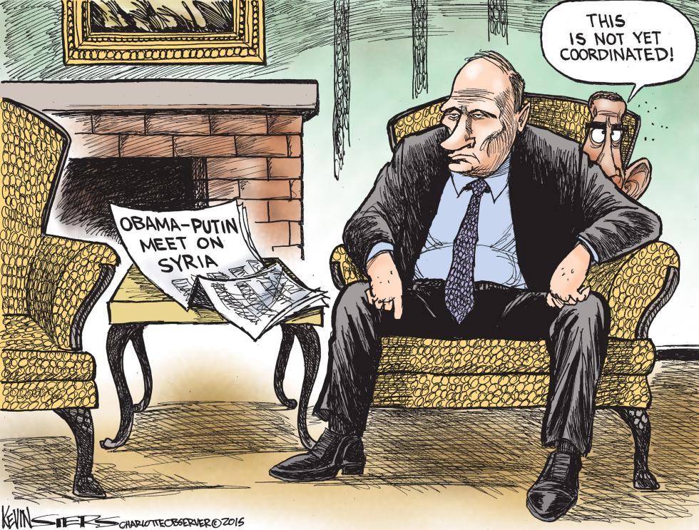  OBAMA PUTIN MEETING by Kevin Siers