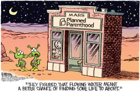 WATER ON MARS by Rick McKee