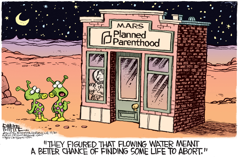  WATER ON MARS by Rick McKee