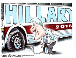 HILLARY POLLS AND BILL by Dave Granlund