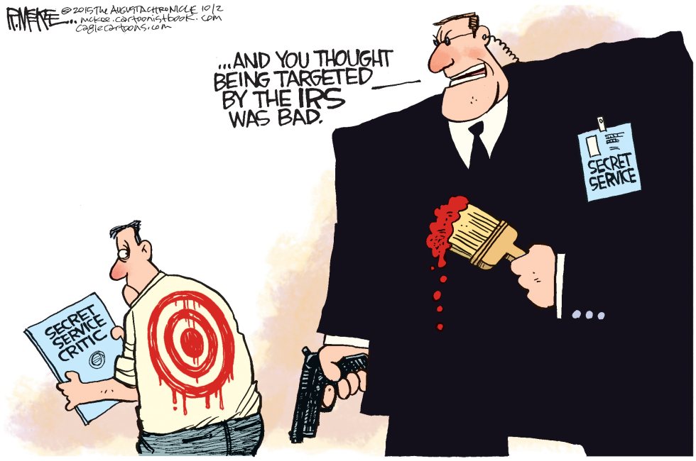  SECRET SERVICE TARGET by Rick McKee