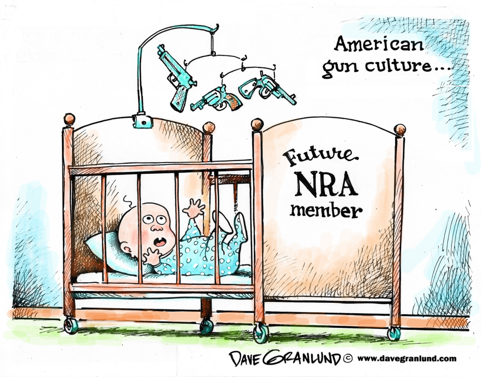  GUN CULTURE AND NRA by Dave Granlund