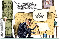 OBAMA SYRIAN RESPONSE by Rick McKee