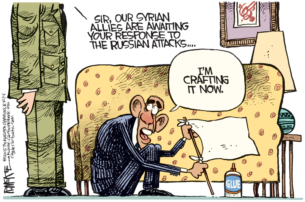  OBAMA SYRIAN RESPONSE by Rick McKee