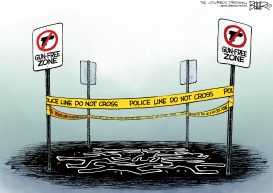 MASS SHOOTING ZONE by Nate Beeler