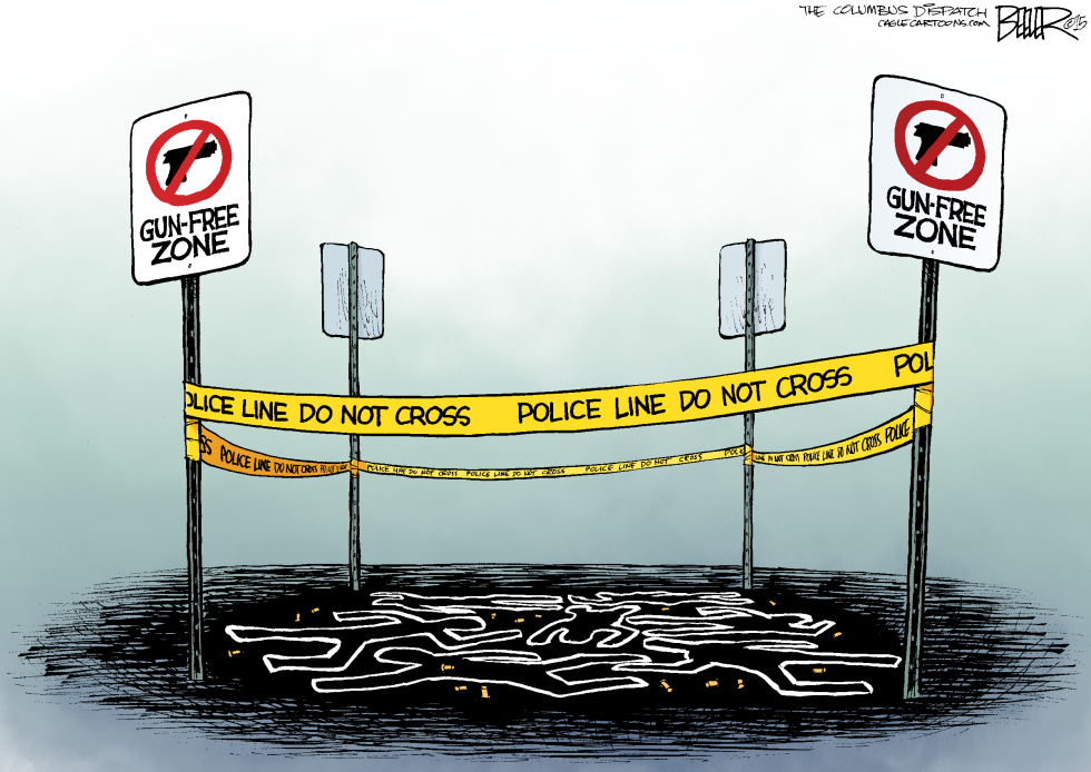  MASS SHOOTING ZONE by Nate Beeler