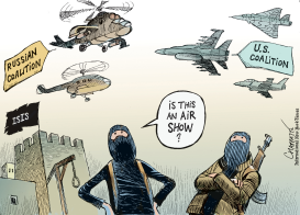 RUSSIA STRIKES IN SYRIA	 by Patrick Chappatte