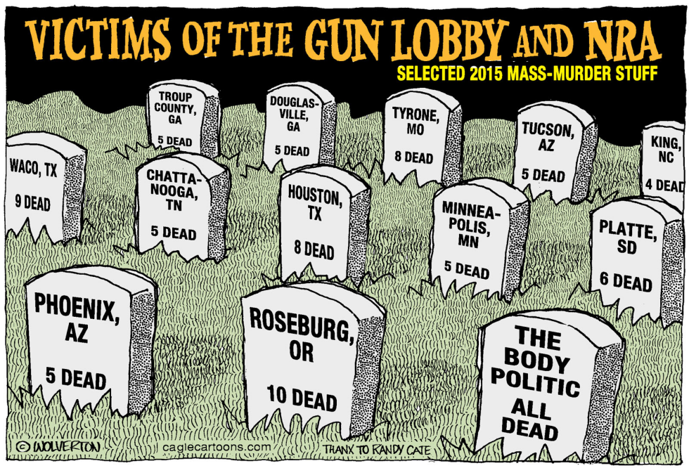  NRA AND GUN LOBBY VICTIMS by Wolverton