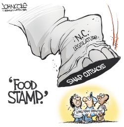 LOCAL NC  FOOD STAMP CUTS by John Cole