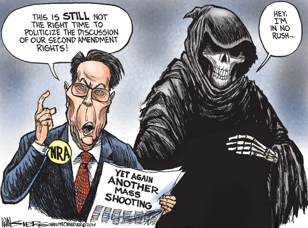  ANOTHER MASS SHOOTING by Kevin Siers