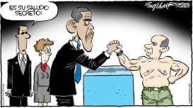 OBAMA Y PUTIN  by Bob Englehart