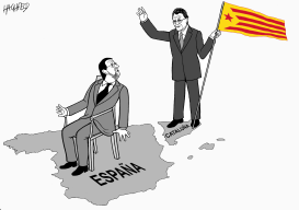 MARIANO RAJOY Y ARTUR MAS by Rainer Hachfeld