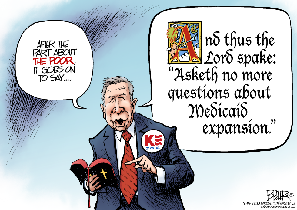  GOSPEL OF KASICH by Nate Beeler