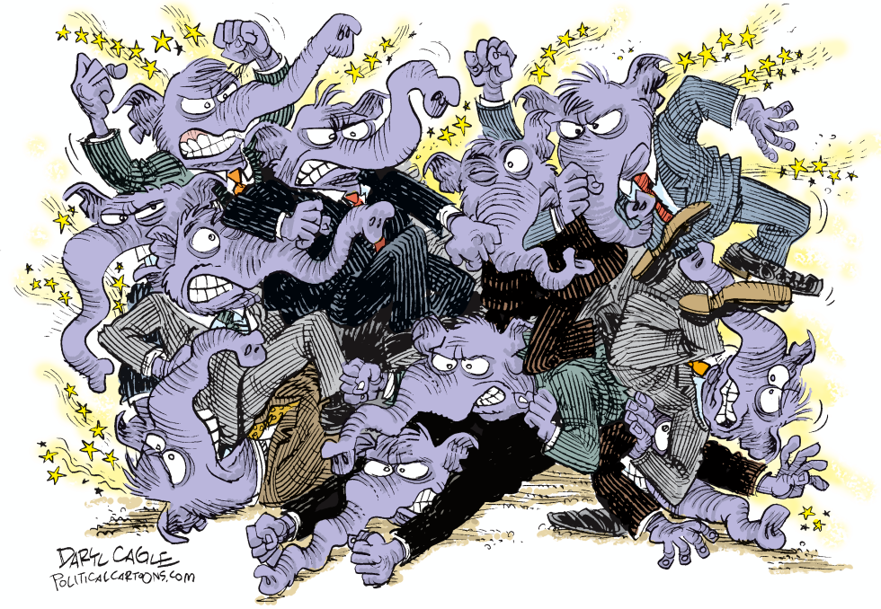  REPUBLICAN INFIGHTING  by Daryl Cagle