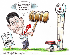 PAUL RYAN AND SPEAKERSHIP by Dave Granlund