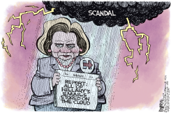 HILLARY CLOUD by Rick McKee