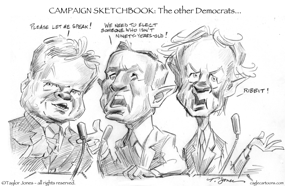  CAMPAIGN SKETCHBOOK - THE OTHER DEMOCRATS by Taylor Jones