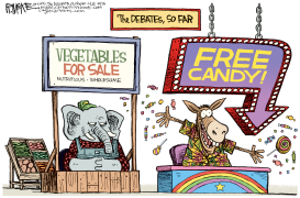 FREE CANDY by Rick McKee