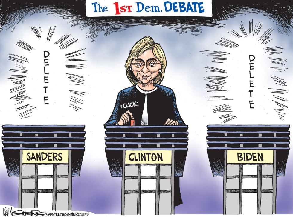  FIRST DEMOCRATIC DEBATE by Kevin Siers