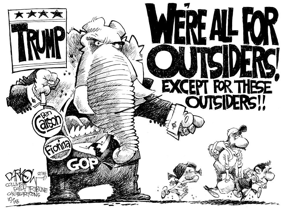  GOP AND OUTSIDERS by John Darkow