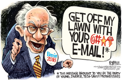 BERNIE SANDERS EMAIL by Rick McKee