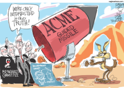 BENGHAZI LOONEY TUNES by Pat Bagley