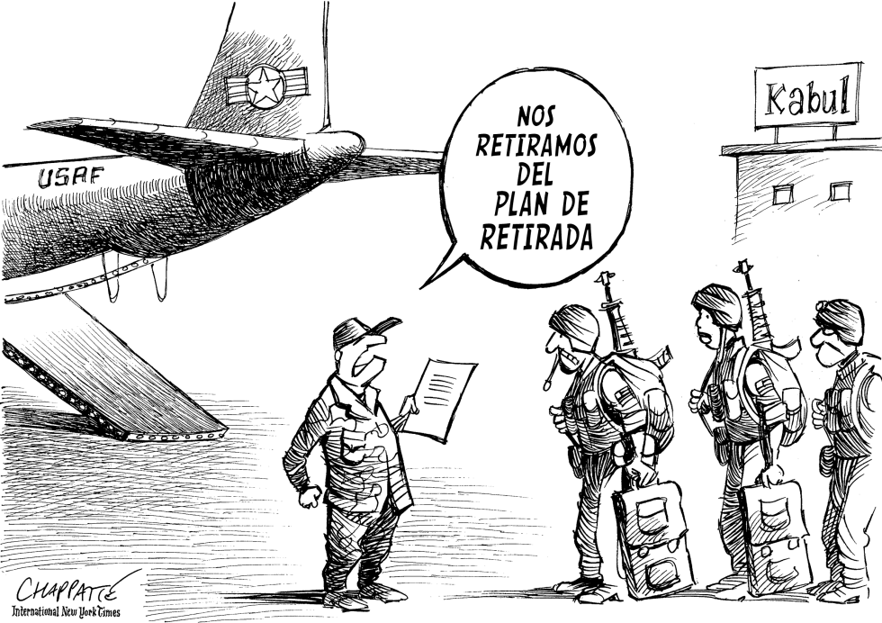  TROPAS DE USA PERMANENCEN EN AFGHANISTAN by Patrick Chappatte