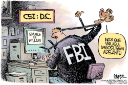 OBAMA Y EL FBI  by Rick McKee