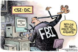 OBAMA Y EL FBI  by Rick McKee