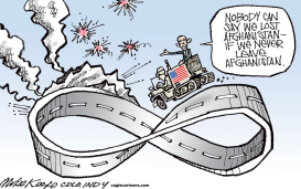 ENDLESS AFGHANISTAN by Mike Keefe