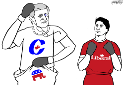 TRUDEAU BEATS HARPER by Rainer Hachfeld