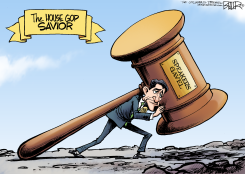 PAUL RYAN GAVEL by Nate Beeler