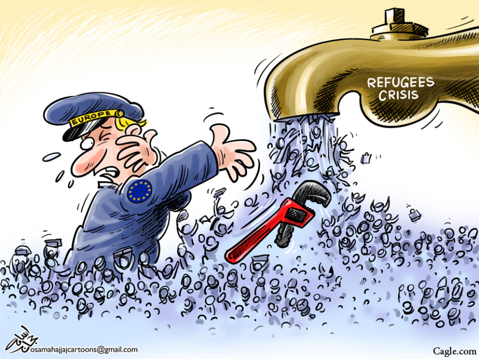  REFUGEES CRISIS IN EUROPE by Osama Hajjaj