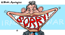 BLAIR APOLOGIZE NOW  by Emad Hajjaj