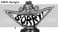 BLAIR APOLOGIZE by Emad Hajjaj