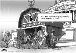 JOHN BOEHNER CLEANS OUT THE HOUSE BARN by RJ Matson