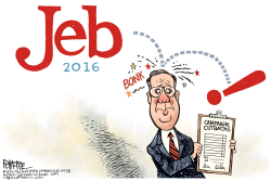 JEB CUTS BACK by Rick McKee