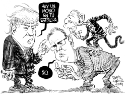 TRUMP, JEB BUSH Y GEORGE W by Daryl Cagle