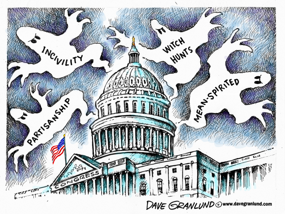  HAUNTED CAPITOL HILL by Dave Granlund