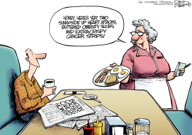 BALANCED BREAKFAST by Nate Beeler