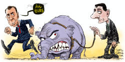 PAUL RYAN AND JOHN BOEHNER by Daryl Cagle