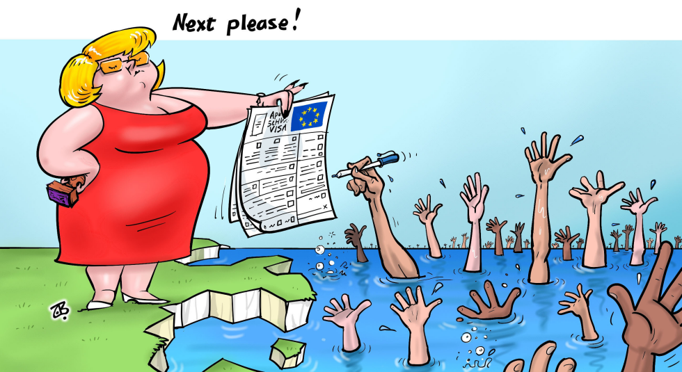  NEXT PLEASE  by Emad Hajjaj