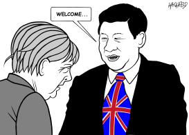 MERKEL IN CHINA by Rainer Hachfeld