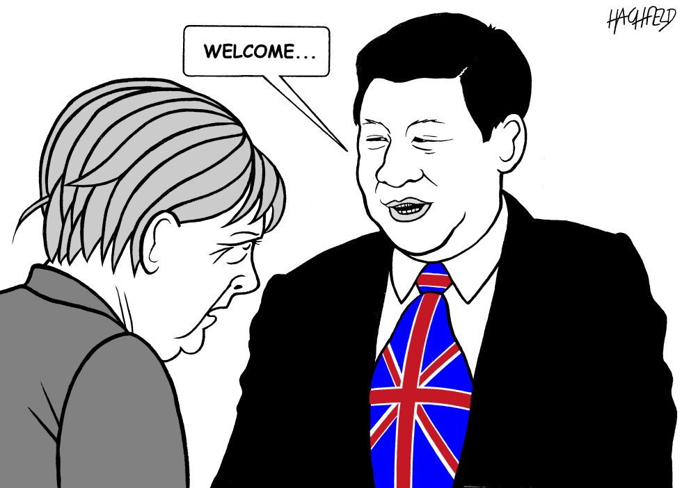  MERKEL IN CHINA by Rainer Hachfeld