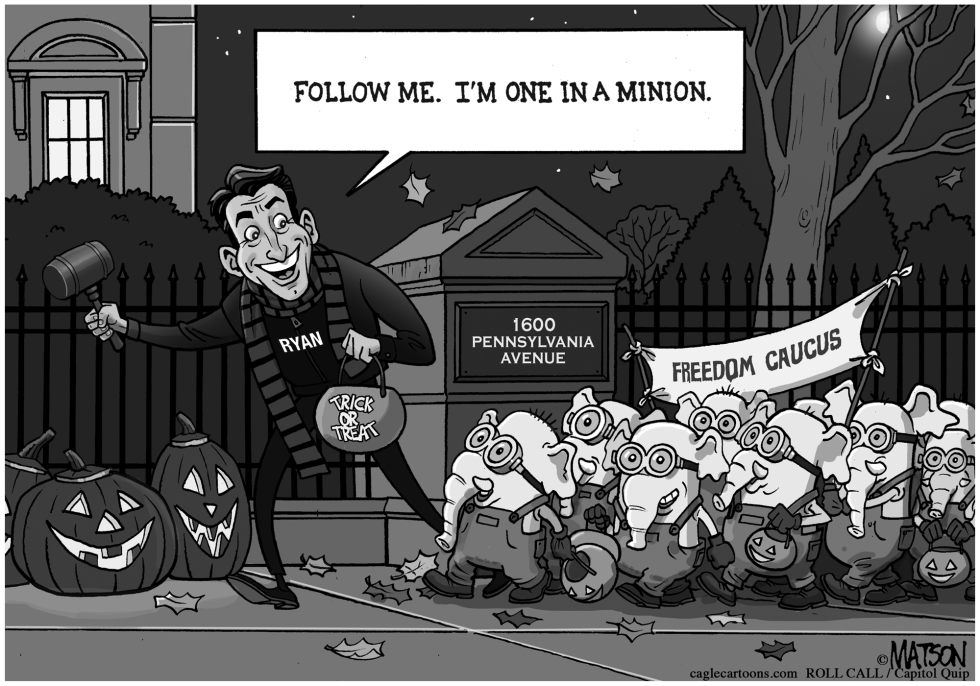  TRICK OR TREATING WITH SPEAKER RYAN AND HIS MINIONS by RJ Matson